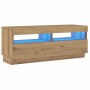 Mueble TV luces LED madera ingeniería roble artisan 100x35x40cm von , TV-Möbel - Ref: Foro24-856356, Preis: 104,06 €, Rabatt: %
