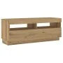 Mueble TV luces LED madera ingeniería roble artisan 100x35x40cm von , TV-Möbel - Ref: Foro24-856356, Preis: 101,75 €, Rabatt: %