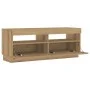 Mueble TV luces LED madera ingeniería roble artisan 100x35x40cm von , TV-Möbel - Ref: Foro24-856356, Preis: 101,75 €, Rabatt: %