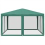 Carpa para fiestas con 8 paredes de malla HDPE verde 4x4 m by , tents - Ref: Foro24-4010063, Price: 130,63 €, Discount: %
