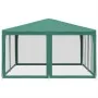 Carpa para fiestas con 8 paredes de malla HDPE verde 4x4 m by , tents - Ref: Foro24-4010063, Price: 130,15 €, Discount: %