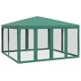 Carpa para fiestas con 8 paredes de malla HDPE verde 4x4 m by , tents - Ref: Foro24-4010063, Price: 130,15 €, Discount: %