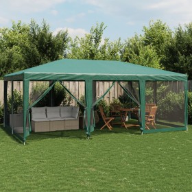 Carpa para fiestas con 10 paredes de malla HDPE verde 6x4 m von , Zelte - Ref: Foro24-4010068, Preis: 167,92 €, Rabatt: %