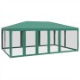 Carpa para fiestas con 10 paredes de malla HDPE verde 6x4 m by , tents - Ref: Foro24-4010068, Price: 167,92 €, Discount: %