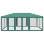 Carpa para fiestas con 10 paredes de malla HDPE verde 6x4 m by , tents - Ref: Foro24-4010068, Price: 167,92 €, Discount: %