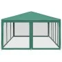 Carpa para fiestas con 10 paredes de malla HDPE verde 6x4 m by , tents - Ref: Foro24-4010068, Price: 162,49 €, Discount: %
