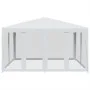 Carpa para fiestas con 8 paredes de malla HDPE blanco 4x4 m by , tents - Ref: Foro24-4010061, Price: 129,80 €, Discount: %