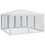 Carpa para fiestas con 8 paredes de malla HDPE blanco 4x4 m by , tents - Ref: Foro24-4010061, Price: 129,80 €, Discount: %