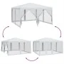 Carpa para fiestas con 8 paredes de malla HDPE blanco 4x4 m by , tents - Ref: Foro24-4010061, Price: 129,80 €, Discount: %