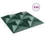 Paneles de pared 48 uds XPS origami verde 50x50 cm 12 m² de , Recubrimiento de paredes - Ref: Foro24-4100067, Precio: 119,16 ...
