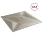 Paneles de pared 12 uds XPS estrella Beton 50x50 cm 3 m² de , Recubrimiento de paredes - Ref: Foro24-4100071, Precio: 41,31 €...