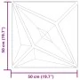 Paneles de pared 48 uds XPS estrella Beton 50x50 cm 12 m² de , Recubrimiento de paredes - Ref: Foro24-4100073, Precio: 116,67...