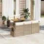Juego de sofás jardín con cojines 6 pzas ratán sintético beige by , Garden sets - Ref: Foro24-3327103, Price: 566,62 €, Disco...