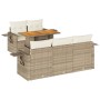 Juego de sofás jardín con cojines 6 pzas ratán sintético beige by , Garden sets - Ref: Foro24-3327103, Price: 533,84 €, Disco...