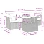 Set comedor de jardín 5 piezas y cojines ratán sintético marrón by , Garden sets - Ref: Foro24-3326094, Price: 374,11 €, Disc...