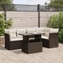 Set sofás de jardín 6 piezas y cojines ratán sintético marrón by , Garden sets - Ref: Foro24-3326164, Price: 455,14 €, Discou...