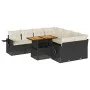 Set de sofás de jardín con cojines 9 pzas ratán sintético negro by , Garden sets - Ref: Foro24-3327129, Price: 585,49 €, Disc...