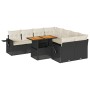 Set de sofás de jardín con cojines 9 pzas ratán sintético negro von , Gartensets - Ref: Foro24-3327129, Preis: 596,22 €, Raba...