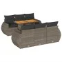 Set de sofás de jardín 7 pzas con cojines ratán sintético gris by , Garden sets - Ref: Foro24-3327224, Price: 535,91 €, Disco...