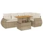 Juego de sofás jardín con cojines 6 pzas ratán sintético beige von , Gartensets - Ref: Foro24-3327264, Preis: 516,95 €, Rabat...