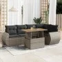 Set de muebles de jardín 6 pzas y cojines ratán sintético gris by , Garden sets - Ref: Foro24-3327266, Price: 438,52 €, Disco...