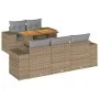 Juego de sofás jardín con cojines 6 pzas ratán sintético beige by , Garden sets - Ref: Foro24-3327328, Price: 550,62 €, Disco...