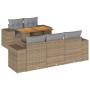Juego de sofás jardín con cojines 6 pzas ratán sintético beige by , Garden sets - Ref: Foro24-3327328, Price: 509,08 €, Disco...