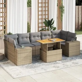 Set de sofás de jardín y cojines 8 piezas ratán sintético beige von , Gartensets - Ref: Foro24-3327349, Preis: 594,90 €, Raba...