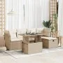 Juego de sofás jardín con cojines 6 pzas ratán sintético beige by , Garden sets - Ref: Foro24-3326139, Price: 440,60 €, Disco...