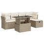 Juego de sofás jardín con cojines 6 pzas ratán sintético beige by , Garden sets - Ref: Foro24-3326139, Price: 440,60 €, Disco...