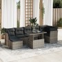 Set de sofás de jardín y cojines 8 piezas ratán sintético gris by , Garden sets - Ref: Foro24-3326201, Price: 531,65 €, Disco...