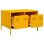 Mueble TV acero laminado en frío amarillo mostaza 68x50x43,5 cm by , TV Furniture - Ref: Foro24-851241, Price: 80,39 €, Disco...