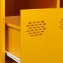 Mueble TV acero laminado en frío amarillo mostaza 68x50x43,5 cm by , TV Furniture - Ref: Foro24-851241, Price: 80,39 €, Disco...