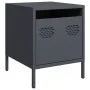 Mesita de noche acero gris antracita 35x39x43,5 cm de , Mesitas de noche - Ref: Foro24-851248, Precio: 43,29 €, Descuento: %
