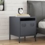 Mesita de noche acero gris antracita 35x39x43,5 cm de , Mesitas de noche - Ref: Foro24-851248, Precio: 43,68 €, Descuento: %