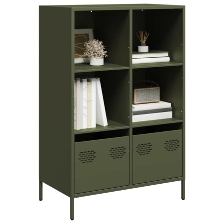 Aparador acero verde oliva 68x39x103,5 cm de , Aparadores - Ref: Foro24-851386, Precio: 111,68 €, Descuento: %