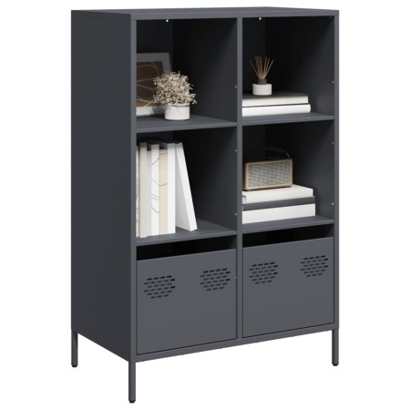 Aparador acero gris antracita 68x39x103,5 cm de , Aparadores - Ref: Foro24-851384, Precio: 111,68 €, Descuento: %