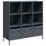 Aparador acero gris antracita 101,5x39x103,5 cm de , Aparadores - Ref: Foro24-851390, Precio: 173,20 €, Descuento: %