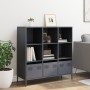 Aparador acero gris antracita 101,5x39x103,5 cm de , Aparadores - Ref: Foro24-851390, Precio: 173,20 €, Descuento: %