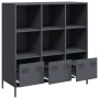 Aparador acero gris antracita 101,5x39x103,5 cm de , Aparadores - Ref: Foro24-851390, Precio: 173,20 €, Descuento: %