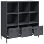 Aparador acero gris antracita 101,5x39x103,5 cm de , Aparadores - Ref: Foro24-851390, Precio: 171,06 €, Descuento: %