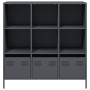 Aparador acero gris antracita 101,5x39x103,5 cm de , Aparadores - Ref: Foro24-851390, Precio: 173,20 €, Descuento: %