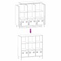 Aparador acero gris antracita 101,5x39x103,5 cm de , Aparadores - Ref: Foro24-851390, Precio: 173,20 €, Descuento: %