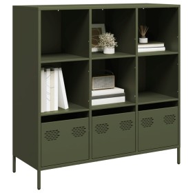Aparador acero verde oliva 101,5x39x103,5 cm von , Sideboards - Ref: Foro24-851392, Preis: 174,29 €, Rabatt: %