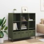 Aparador acero verde oliva 101,5x39x103,5 cm by , Sideboards - Ref: Foro24-851392, Price: 174,20 €, Discount: %