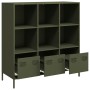Aparador acero verde oliva 101,5x39x103,5 cm by , Sideboards - Ref: Foro24-851392, Price: 174,20 €, Discount: %