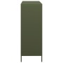 Aparador acero verde oliva 101,5x39x103,5 cm by , Sideboards - Ref: Foro24-851392, Price: 174,20 €, Discount: %