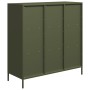 Aparador acero verde oliva 101,5x39x103,5 cm by , Sideboards - Ref: Foro24-851392, Price: 174,20 €, Discount: %
