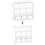 Aparador acero verde oliva 101,5x39x103,5 cm by , Sideboards - Ref: Foro24-851392, Price: 174,20 €, Discount: %