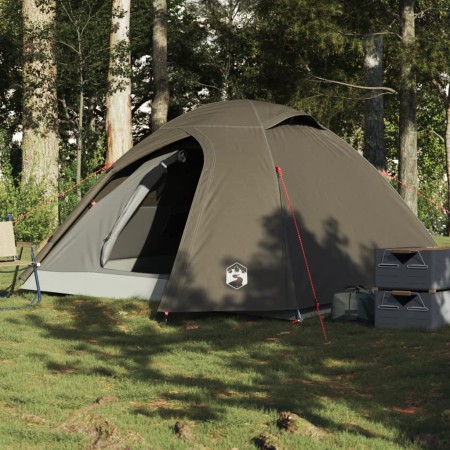 Tienda de campaña iglú para 3 personas impermeable marrón by , tents - Ref: Foro24-4009616, Price: 62,47 €, Discount: %